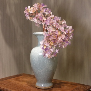FENG SHUI AMETHYST ROSE QUARTZ CHAKRA GUÉRISON PIERRE GEMME BONSAI FORTUNE VASTU PLANTE SCULPTURE <span class=keywords><strong>ARBRE</strong></span> - Product Image 3
