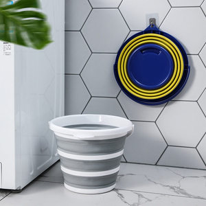 Cubo de Plástico Plegable Ahorrador de Espacio, Cubo de Agua Plegable de Gran Capacidad, Cubo de Lavado Portátil para Dormitorio, Hogar y Campamento - Product Image 4
