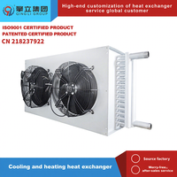 Refroidisseur d'air évaporatif personnalisé, type sec, avec ventilateur de réfrigération à eau, unité de chauffage et de refroidissement pour chambre froide