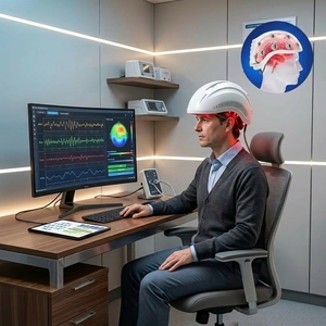 Casco per Fotobiomodulazione Cerebrale Suyzeko OEM con Terapia a Luce Infrarossa Vicina per Funzioni Cognitive, Concentrazione, Memoria e Benessere Mentale - Product Image 1