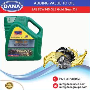 Huile de compresseur SAE 85W140 GL5 Gold, huile de base, DANA LUBES Dubaï EAU - Product Image 2