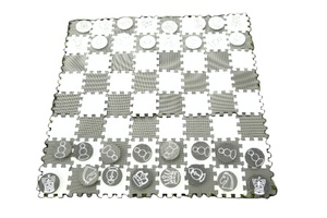 Tappetino da Gioco 2 in 1 in Schiuma EVA per Dama <span class=keywords><strong>e</strong></span> Scacchi Giganti per Bambini - Product Image 5