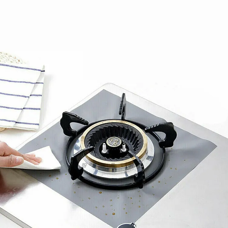 موقد غاز حماية وسادة واقية تنظيف المطبخ أداة طباخ غير عصا قابلة لإعادة الاستخدام يغطي