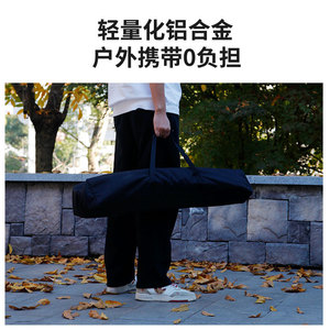 Table de mahjong pliante 92x92x66,5 cm, couleur grain de bois, table carrée portable en alliage d'aluminium pour le camping en plein air - Product Image 2