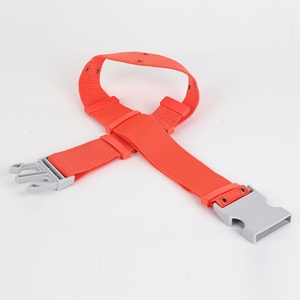 Ceinture de sécurité orange personnalisée avec boucle en plastique gris pour une fixation sécurisée - Product Image 3