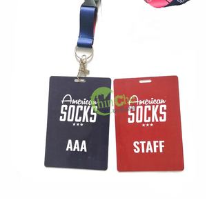 Credencial de Evento de doble ranura de tamaño grande personalizable, etiqueta de nombre VIP, insignia de conferencia, impresión Offset de ambos lados en plástico duro de <span class=keywords><strong>PVC</strong></span> - Product Image 4
