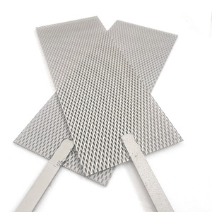 Flatted <strong>Titanium</strong> Expanded <strong>Mesh</strong> <strong>for</strong> Battery <strong>Current</strong> <strong>Collector</strong> Custom Processing Services Cutting Welding Bending - Product Image 1