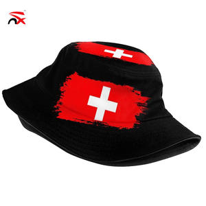Sombrero de Pescador con Diseño de la Bandera de Suiza Más Vendido, Sombrero de Pescador Personalizado con Impresión de la Bandera Nacional de Suiza para Fanáticos del Fútbol - Product Image 1