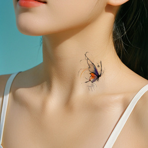 Autocollants de <span class=keywords><strong>tatouage</strong></span> éphémères jetables colorés CC, motifs floraux sexy pour les bras, tatouages temporaires imperméables - Product Image 5