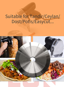 Lames lisses OEM en acier inoxydable 80mm, couteau électrique Gyros Kebab kefp - Product Image 6