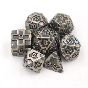 Jeu de dés métalliques, éléments en polyhémisphère, pour jeux de combat, 10 pièces, livraison gratuite en chine - Product Image 1