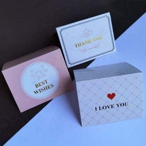 Custom High Quality Handmade Christmas Wedding Birthday Greetings Fold Valentine Day Greeting Card - Product Image 4