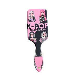 Escova de Cabelo com Estampa de Grupo Feminino K-<span class=keywords><strong>pop</strong></span> Mais Vendida, Escova Massageadora de Couro Cabeludo, Escova Alisadora e Pente para Estilização - Product Image 6