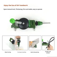 Xukang - Cortador Manual de ABS, Herramienta Multifuncional para Cortar Vidrio y Cerámica, Perforadora, Tijeras, Herramienta para Afilar