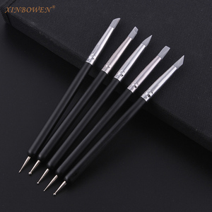 Xinbowen 5 Cái Set Điêu Khắc Gốm Polymer Đất Sét Chấm Công Cụ Cao Su Brush Art Mô Hình Công Cụ Cho Nail Và Craft - Product Image 2