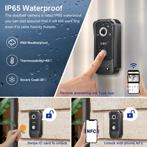 <span class=keywords><strong>Interphone</strong></span> intelligent <span class=keywords><strong>WIFI</strong></span> de bonne qualité, écran tactile 7 pouces, vidéo 1080P, vision nocturne, étanche IP65, application Tuya pour villa - Product Image 4