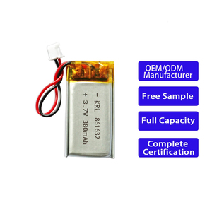 Bateria lipo de 3,7 volts, célula 861632, 380mAh, para dispositivo IoT, Japão - Product Image 1