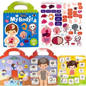 Libro de actividades de pegatinas personalizadas para niños pequeños y niños con diferentes temas, libros de pegatinas Diy reutilizables a prueba de agua - Product Image 6