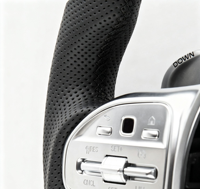 Vente flash : Volant en fibre de carbone personnalisé avec boutons de commande tactiles pour Mercedes Benz, classes C, E, S, GLC, GLE, GLS, W205