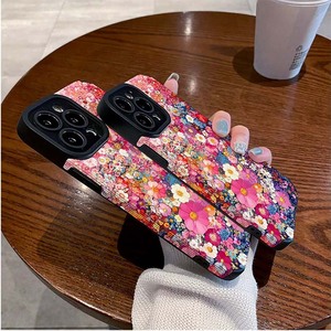Custodia per cellulare in TPU con stampa floreale rosa a schermo intero in pelle artificiale per iPhone X, XR, 11, 12, 13, 14, 15, 16, 17, 18 Pro Max - Product Image 5