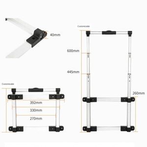 Barra de Amarre Ajustable de Aleación de Aluminio de 4 Secciones para Caja de Herramientas Profesional para Automóviles - Product Image 4