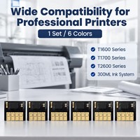 Chip Kartrid Tinta 730 6 Warna Chip HP730 Peningkatan Baru untuk Chip Printer HP DesignJet T1600 T1600dr T1700 T1700dr T2600 T2600dr