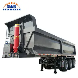 40 Ton Dumper Trailer dengan Tipper Chassis untuk Membawa Pasir, Batu Chip Lebih Besar Batu