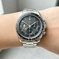 Herren Lunar Landing Series Drei-Augen-Sechs-Zeiger Mode Luxus Wasserdichte Automatische Mechanische Chronograph-Uhr