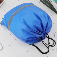 Sac à dos de sport réutilisable en polyester personnalisé, grande capacité, voyage, gym, style tendance, cordon
