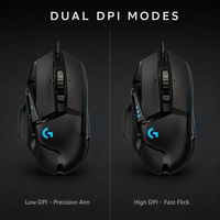 Ratón para Juegos Logitech G502 HERO 11 con Botones Programables, Perfiles G Shift Integrados, Retroiluminación RGB, Cableado, Ergonómico, para PC y Portátil