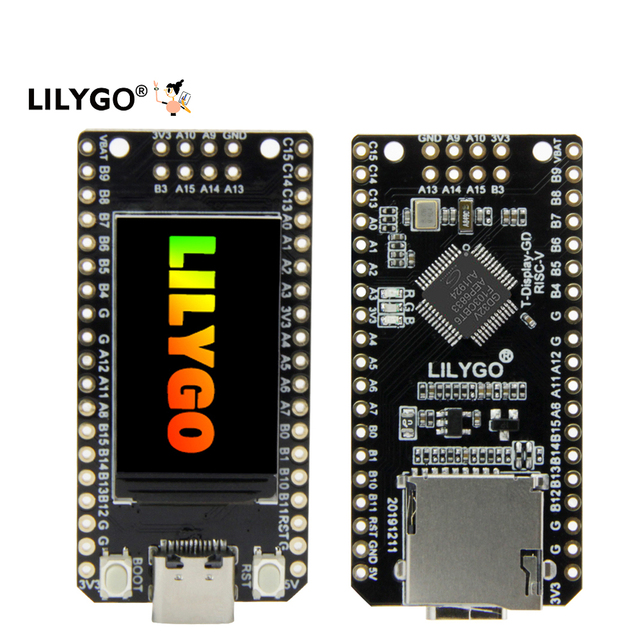 LILYGO T-Display-GD32 Development Board with ST7789 1.14'' IPS LCD Display Microcontrollers Kit Microcontrollers GD32VF103CBT6
