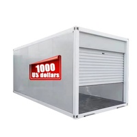 Maison préfabriquée moderne en conteneur, étanche, avec isolation thermique, structure en acier durable pour garage, sous-sol ou stockage personnalisable