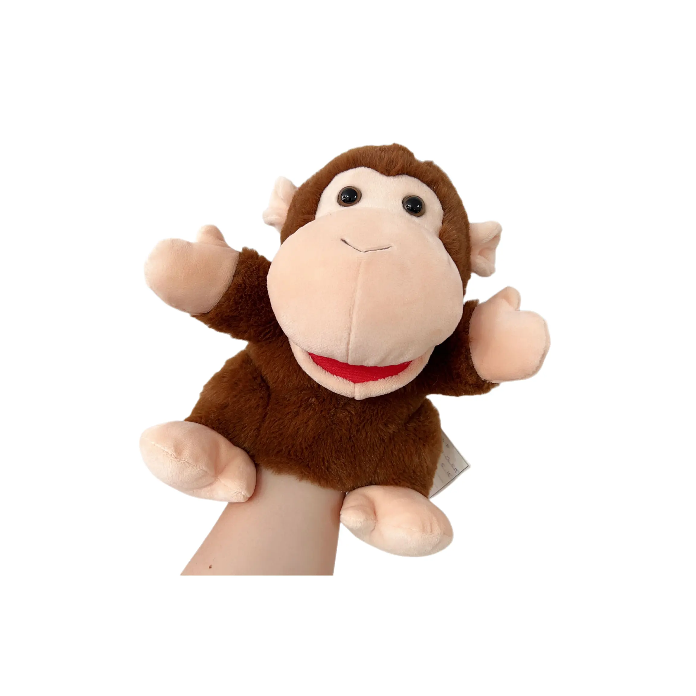 Keluaran baru boneka tangan mewah terbaru boneka tangan kartun monyet Muppets hadiah pendidikan Anak Dini