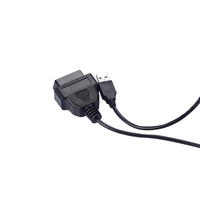 Cable USB OBD2 a DB9P de 1M, OBDII de 16 Pines Hembra a DB9P Hembra con USB J1962Test para Interfaz VGA, Diagnóstico, Programación DIY