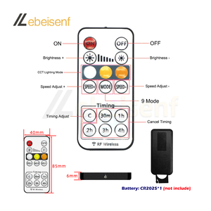 Mini <span class=keywords><strong>LED</strong></span> CCT điều khiển từ xa DC 5V 12V 24V 8A 2CH kép màu <span class=keywords><strong>Dimmer</strong></span> với từ xa không dây RF 16 phím thời gian Thiết lập thời gian điều chỉnh thời gian - Product Image 4