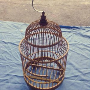 Cage à oiseaux en bambou pour la décoration - Product Image 2