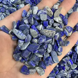 Wholesale Natural Stone Chips Lapis Lazuli Quartz Crystal Gravel Tumbled Stone For Healing