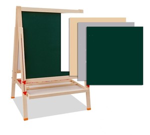 <span class=keywords><strong>Caballete</strong></span> de Madera Resistente para Niños, Soporte de Pintura para Artistas, <span class=keywords><strong>Caballete</strong></span> de Dibujo <span class=keywords><strong>con</strong></span> Pizarra y Pizarra Blanca - Product Image 2