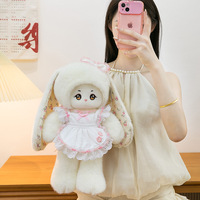 Peluche Mouton Lolita Douce, Jouet en Peluche Agneau Blanc avec Robe pour Vente en Gros et Assortiments Cadeaux