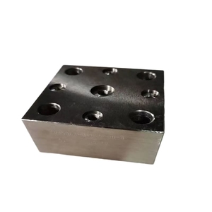 Fil d'usinage CNC personnalisé EDM en alliage d'aluminium en acier inoxydable collecteur de bloc de soupape de commande hydraulique de précision +/-0.01-0.05mm - Product Image 1
