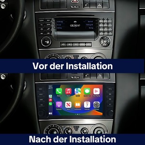 Écran tactile Android CarPlay pour Mercedes-Benz Classe C C-W203 CLK <span class=keywords><strong>W209</strong></span> avec écran IPS, caméra de recul et GPS intégré - Product Image 4