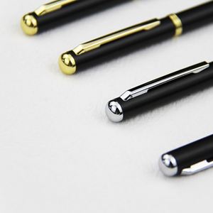 Delicate Promotion Twist Metal Ballpoint <b>Pen</b> Stylus Business Custom LOGO Black <b>White</b> - Product Image 3
