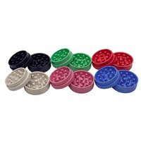 Broyeur de tabac biodégradable à 2 couches, fumée, 55mm, broyeur d'herbes, accessoires pour fumer