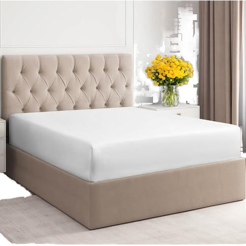 White Comfortable and Soft Flat Sheet Not Easily Wrinkled 100% Cotton Bed Sheet