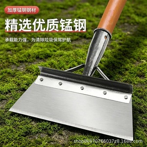 Farming Shovel Square Blade High Manganese Steel Hardwood Handle Industrial Grade For Livestock Manure Removal - Product Image 3