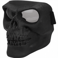 Masque intégral léger anti-UV400 pour sports de plein air, moto, VTT, airsoft, paintball, effet effrayant