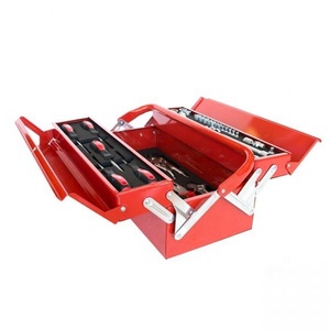Tongrun BIGRED Repair Box Steel Car Portable Hardware Repair Toolbox <b>Storage</b> Box 48 Pieces - Product Image 1