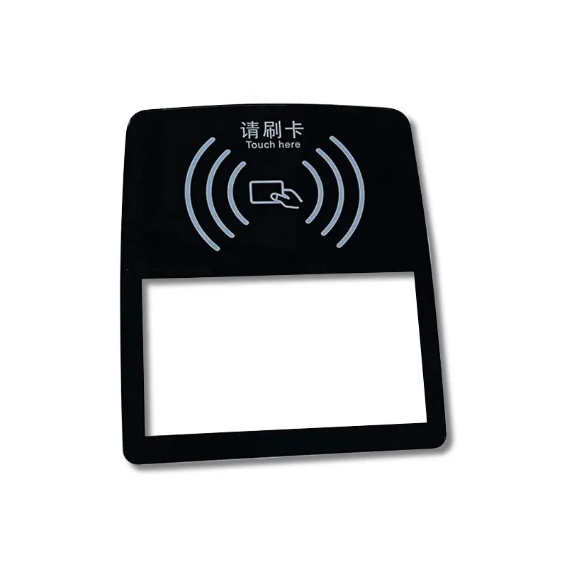 Silk Screen Printed Custom-made Transparent Plastic Sheet With Adhesive Sticker PC PVC PMMA Control Panels