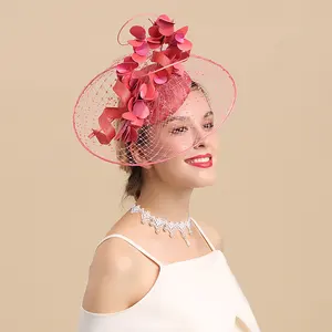 Fedora Hats Female Cheltenham Festival Fashion Hats Elegant Wedding Photography Church Cap Ladies Day Fascinator Caps H6608