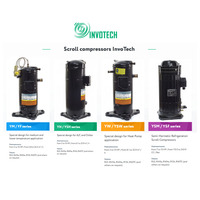 Compresseurs à défilement Invotech série YH YSH 2 ~ 15HP avec double conformité pour compresseur à défilement de réfrigération A/C et refroidisseur R410a